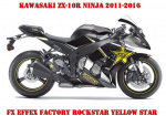Rockstar Yellow Star for Kawasaki ZX-10R 2011-2015